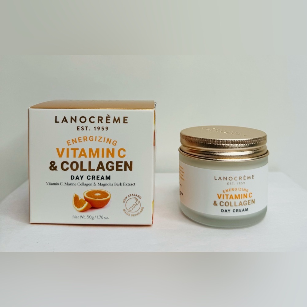 Lanocreme‎ Energizing Vitamin C & Collagen Day Cream Moisturizer - Picture 2 of 6